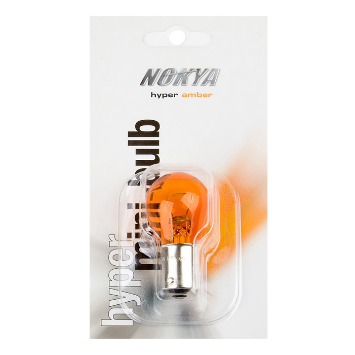 Nokya Light 1156 Amber 21W Nok5218 Two Bulbs Rear Turn Signal Replacement OE Fit 