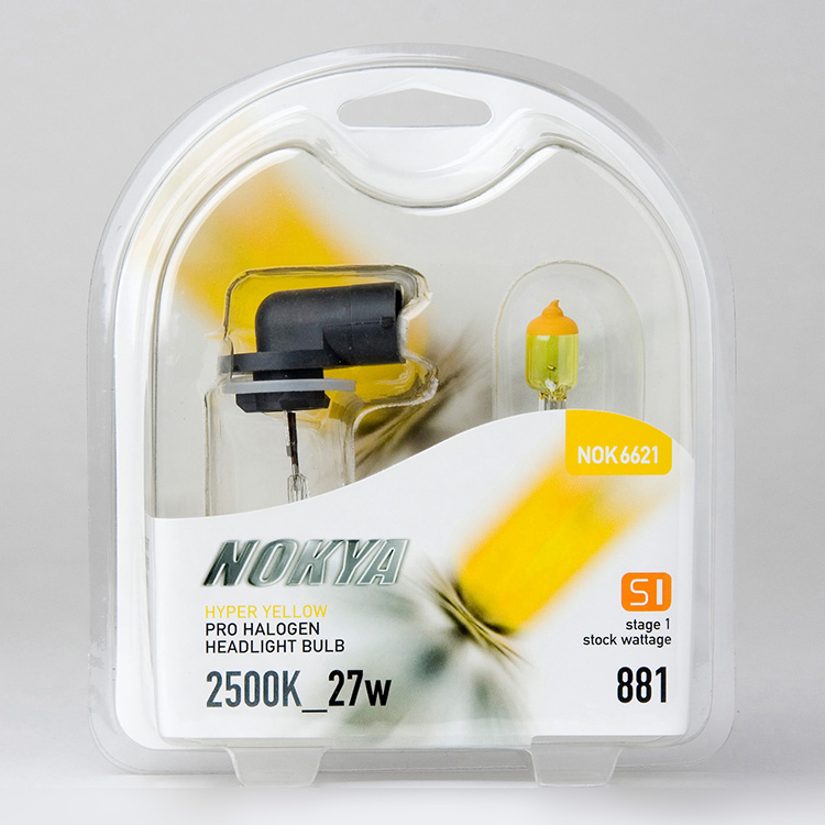 Nokya 2500K Yellow H3C Nok7659 55W Two Bulbs Fog Light Replacement OE Lamp JDM