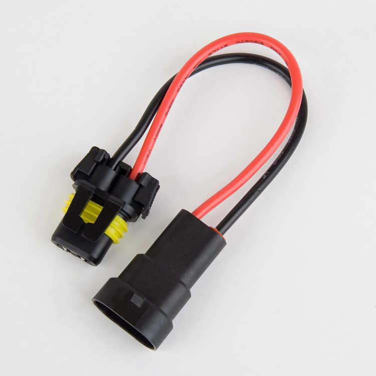 Nokya 9007/HB5 Female Pigtail Wiring Harness - Headlight Bulb Socket Plug, 5000K Cold White, 55W, 1-Year Warranty